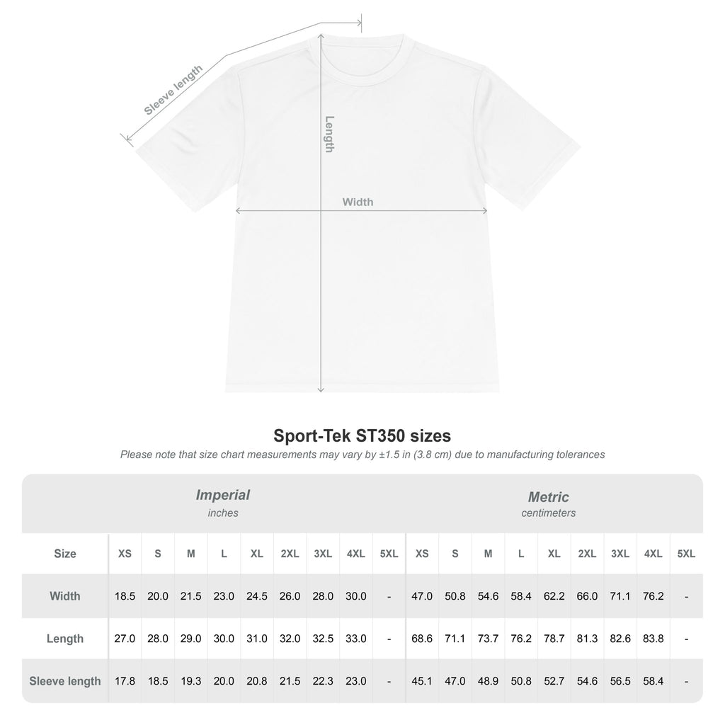 Moisture Wicking Tee "Green Pastures" Psalms 23:2 (Sport Tek)