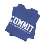 Commit Proverbs 16:3 Tee — Christian Faith Inspirational T-Shirt (Bella+Canvas 3001)