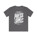 YOUTH "PRESS ON" Philippians 3:13–14 Tshirt (Gildan 64000y)