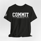Commit Proverbs 16:3 Tee — Christian Faith Inspirational T-Shirt (Bella+Canvas 3001)