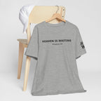 "Heaven is Waiting" Philippians 3:20 Faith Shirt  (Bella+Canvas 3001)