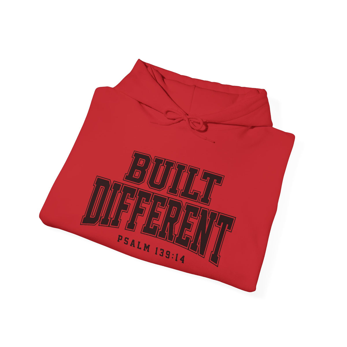 Hoodie — "Built Different" Psalm 139:14 Pullover