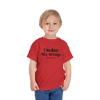 Toddler "Under His Wings" Psalm 91:4 Tee — Faith-Based Kids Shirt (Bella Canvas)