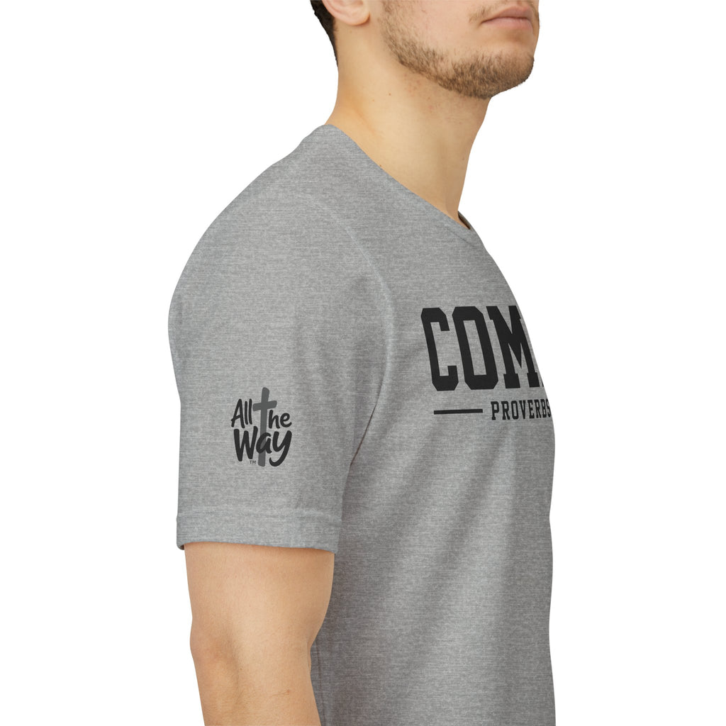 Commit Proverbs 16:3 Tee — Christian Faith Inspirational T-Shirt (Bella+Canvas 3001)