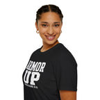 "Armor Up" Ephesians 6:11 T-Shirt — Christian Faith Tee (Gildan 64000)