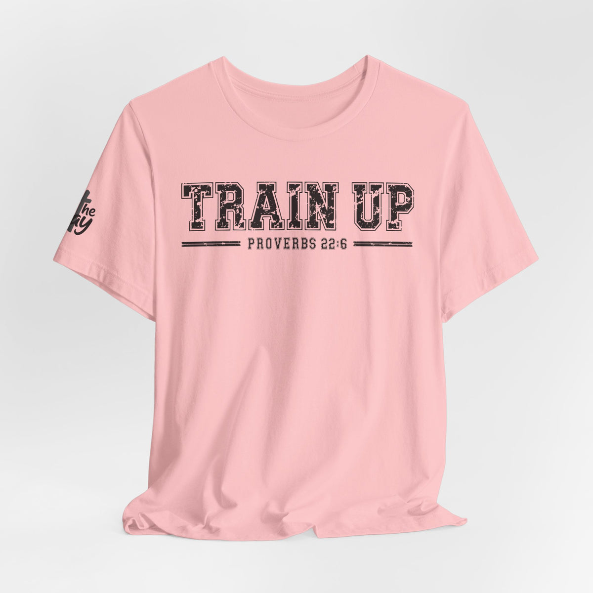 "Train Up" Proverbs 22:6 Tee — Christian Faith Inspirational T-Shirt (Bella+Canvas 3001)