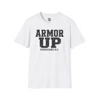 "Armor Up" Ephesians 6:11 T-Shirt — Christian Faith Tee (Gildan 64000)