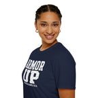 "Armor Up" Ephesians 6:11 T-Shirt — Christian Faith Tee (Gildan 64000)