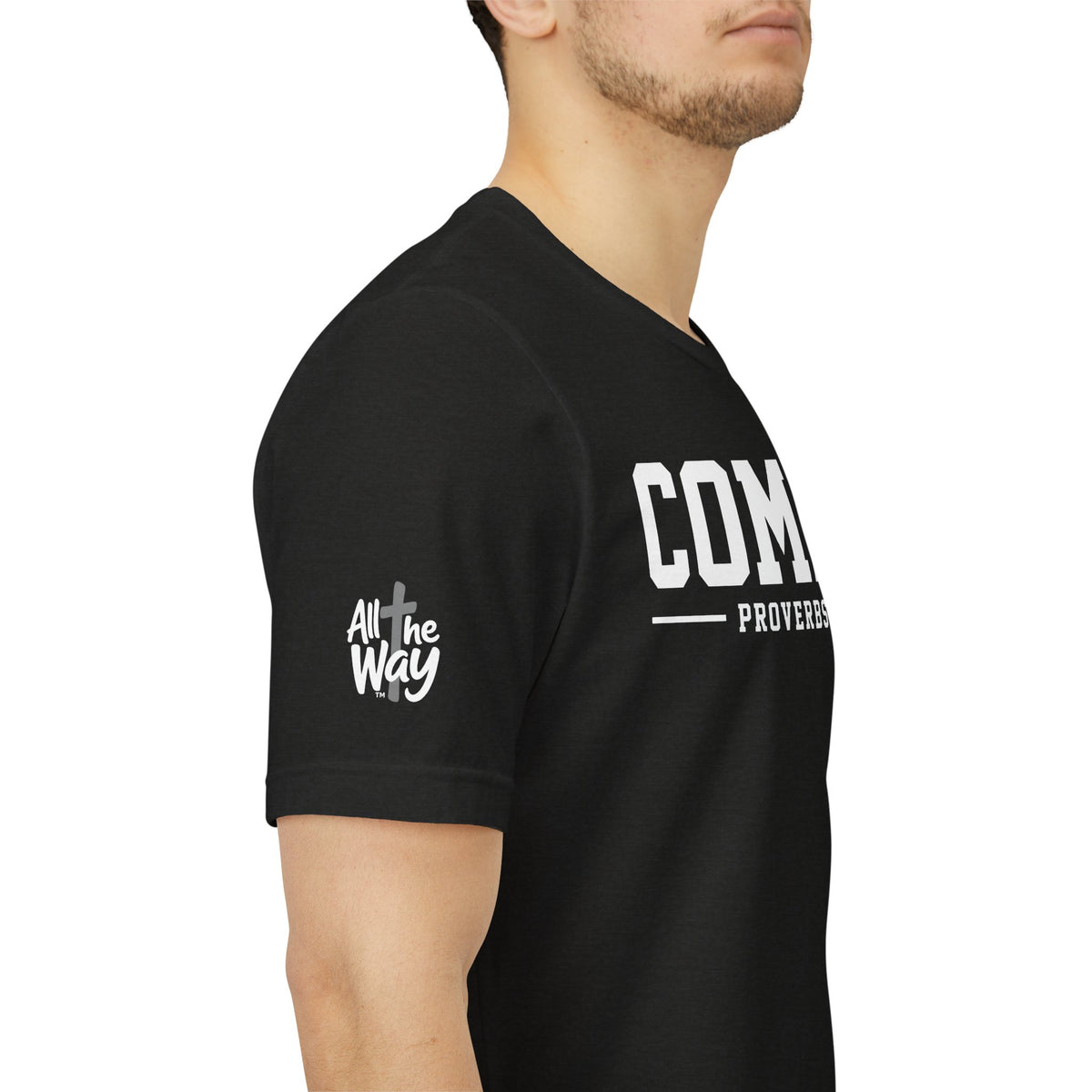 Commit Proverbs 16:3 Tee — Christian Faith Inspirational T-Shirt (Bella+Canvas 3001)