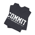 Commit Proverbs 16:3 Tee — Christian Faith Inspirational T-Shirt (Bella+Canvas 3001)
