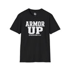 "Armor Up" Ephesians 6:11 T-Shirt — Christian Faith Tee (Gildan 64000)