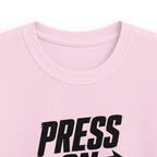 YOUTH "PRESS ON" Philippians 3:13–14 Tshirt (Gildan 64000y)
