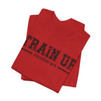 "Train Up" Proverbs 22:6 Tee — Christian Faith Inspirational T-Shirt (Bella+Canvas 3001)