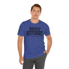 "Built Different" Psalm 139:14 Tee — Christian Faith Inspirational T-Shirt (Bella+Canvas 3001)