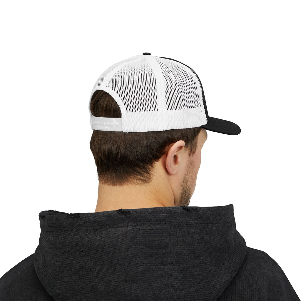 Snapback Trucker Cap — "COMMIT" Proverbs 16:3 Embroidered Christian Hat