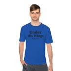 Moisture Wicking Tee "Under his Wings" Psalm 91:4 (Sport tek)