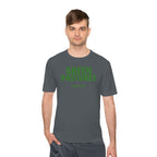 Moisture Wicking Tee "Green Pastures" Psalms 23:2 (Sport Tek)