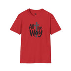 All The Way Cross logo T‑Shirt — Faith-Inspired Christian Graphic Tee (Gildan 64000)