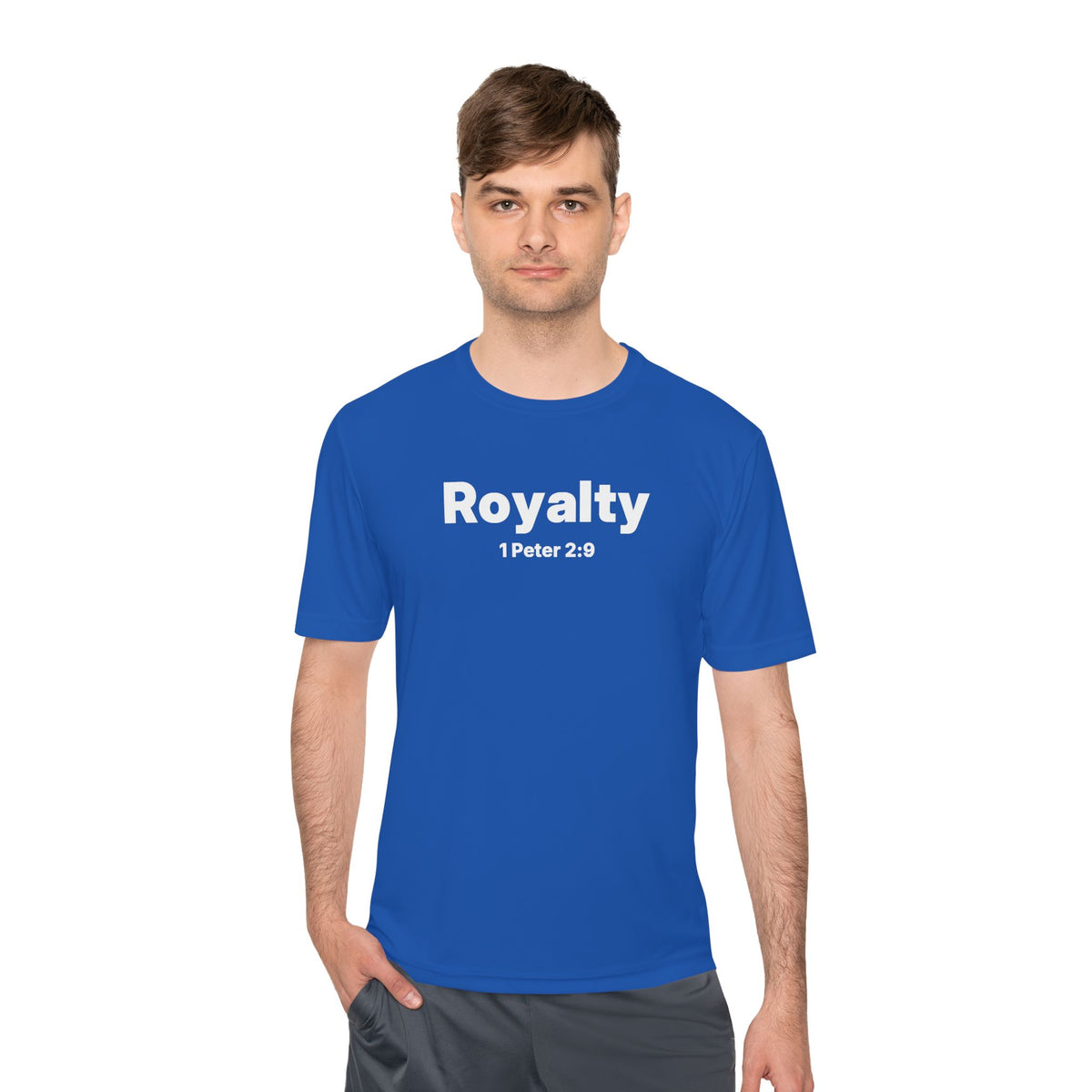 Moisture Wicking Tee "Royalty" 1 Peter 2:9 (Sport Tek)