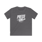 YOUTH "PRESS ON" Philippians 3:13–14 Tshirt (Gildan 64000y)