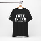 "Free Indeed" John 8:36 Christian Faith Tee (Bella+Canvas 3001)