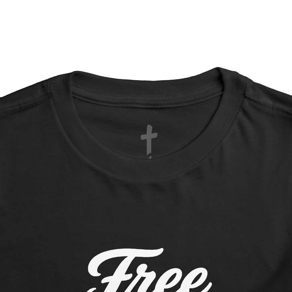 Toddler "Free Indeed"  John 8:36 Tee — Faith-Based Kids Shirt -Final