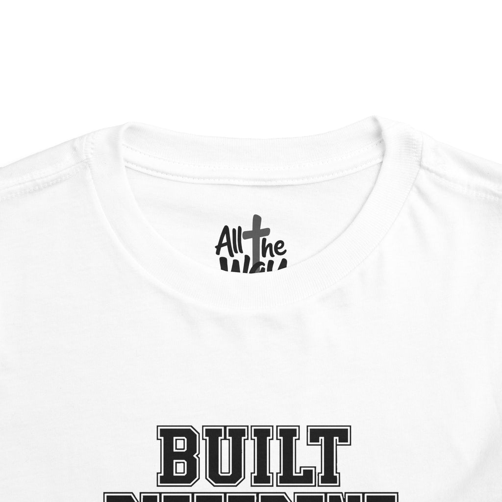 Toddler "Built Different"  Psalm 139:14 Tee — Faith-Based Kids Shirt