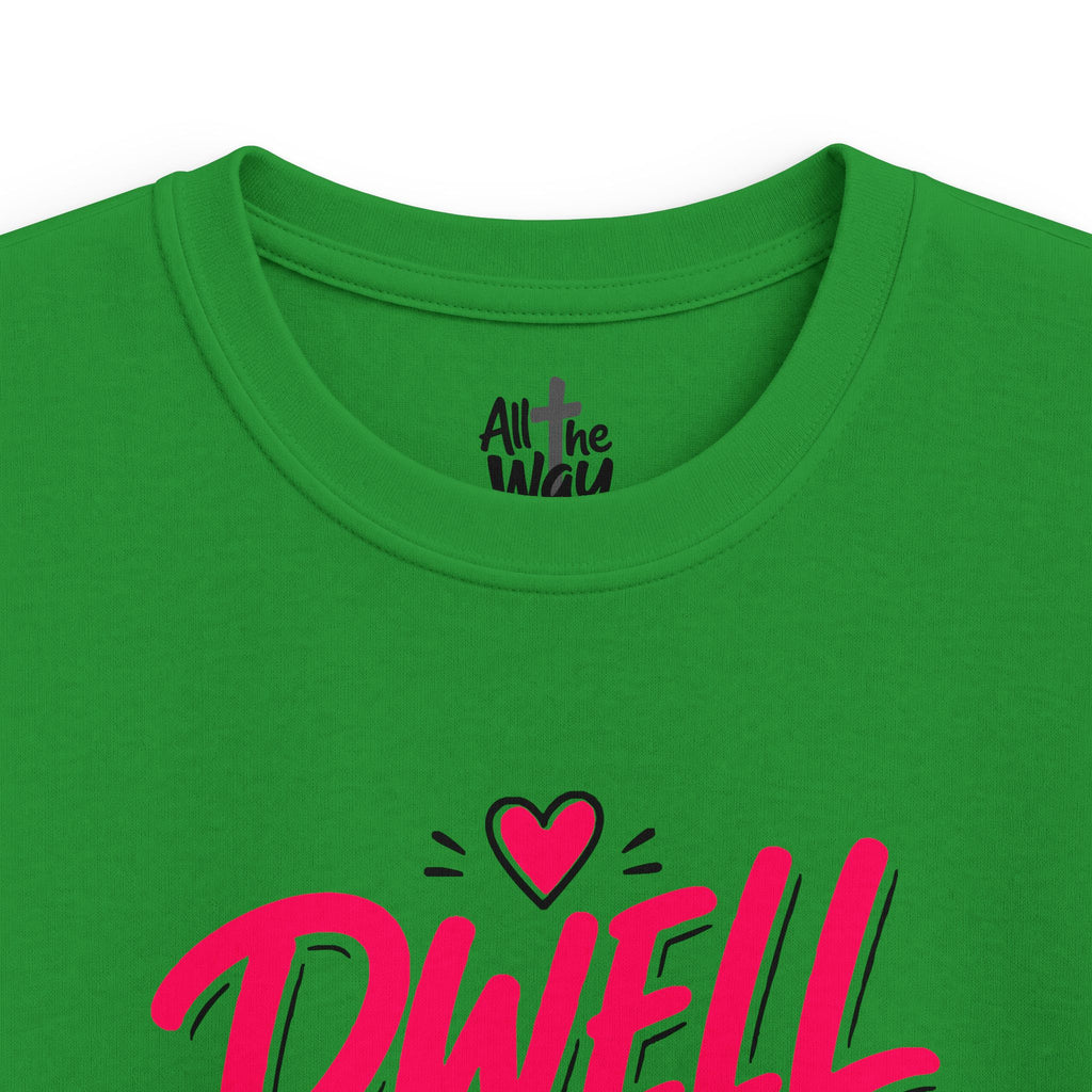 Girls 'Dwell' Psalm 91:1 Tshirt- Bella (Front and Back)