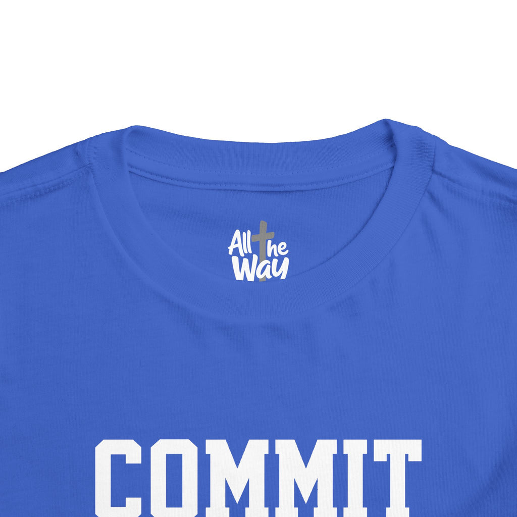 Toddler "Commit" Proverbs 16:3 Tee — Faith-Based Kids Shirt