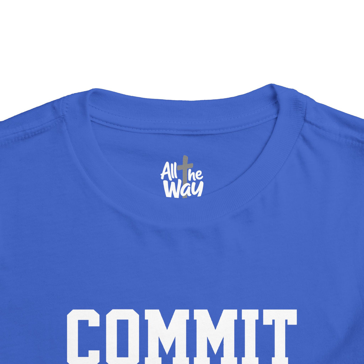 Toddler "Commit" Proverbs 16:3 Tee — Faith-Based Kids Shirt