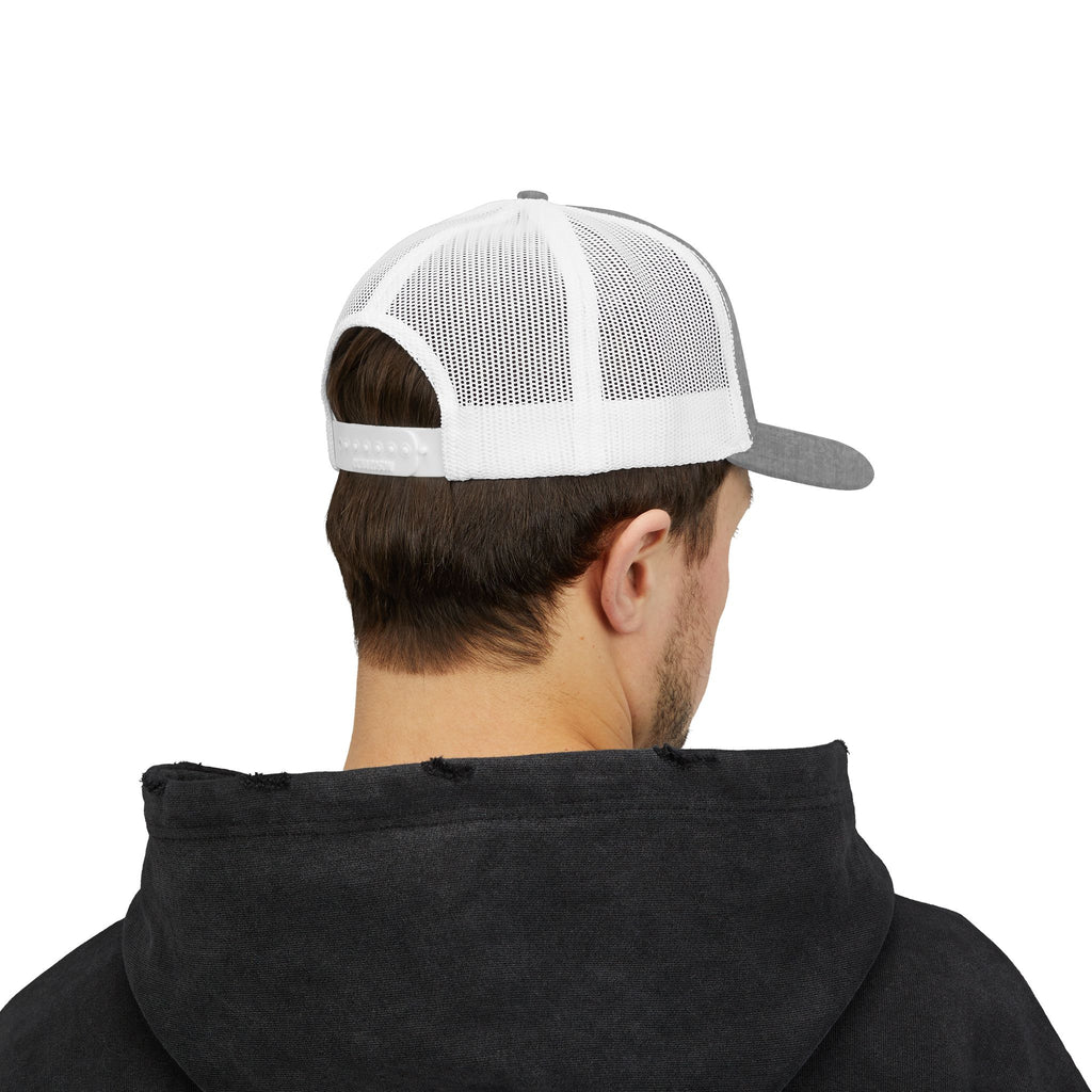 Snapback Trucker Cap — "COMMIT" Proverbs 16:3 Embroidered Christian Hat
