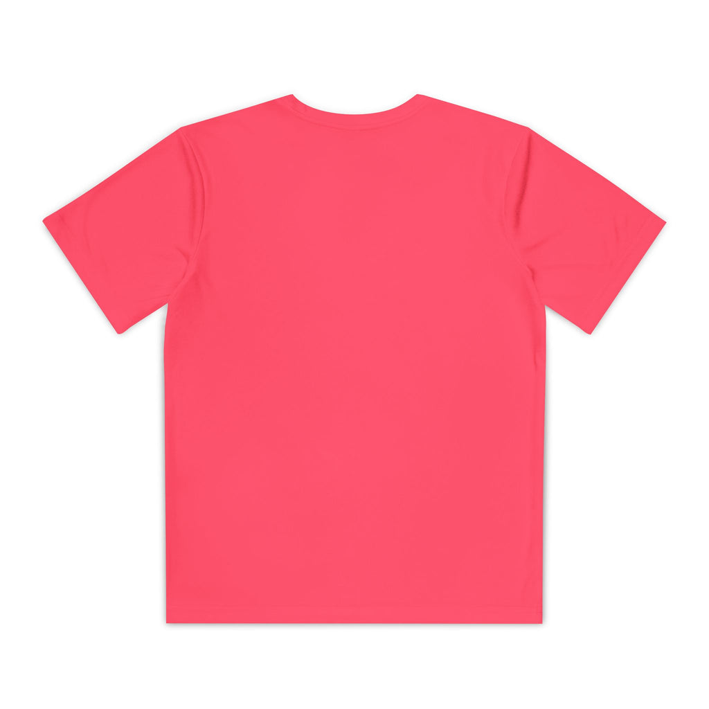Youth "All the way" Matthew 10:38-39  Christian Motivational Shirt (Sport Tek) Black letters