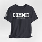 Commit Proverbs 16:3 Tee — Christian Faith Inspirational T-Shirt (Bella+Canvas 3001)