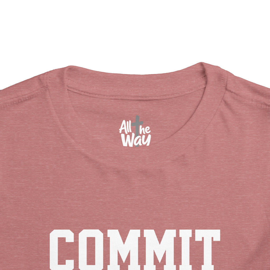 Toddler "Commit" Proverbs 16:3 Tee — Faith-Based Kids Shirt