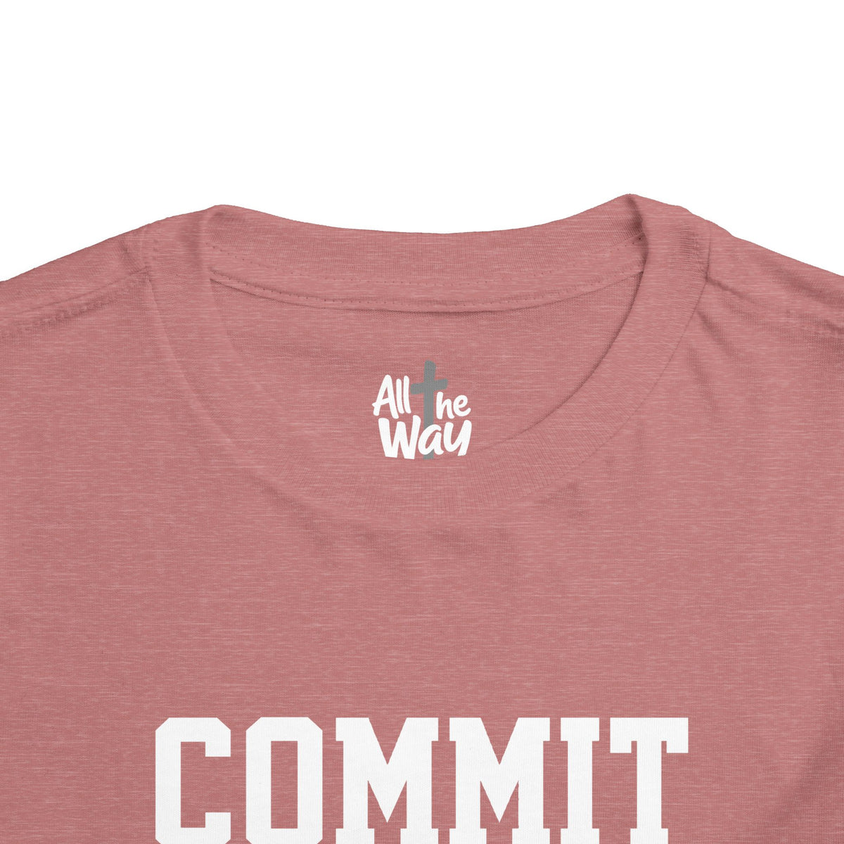 Toddler "Commit" Proverbs 16:3 Tee — Faith-Based Kids Shirt