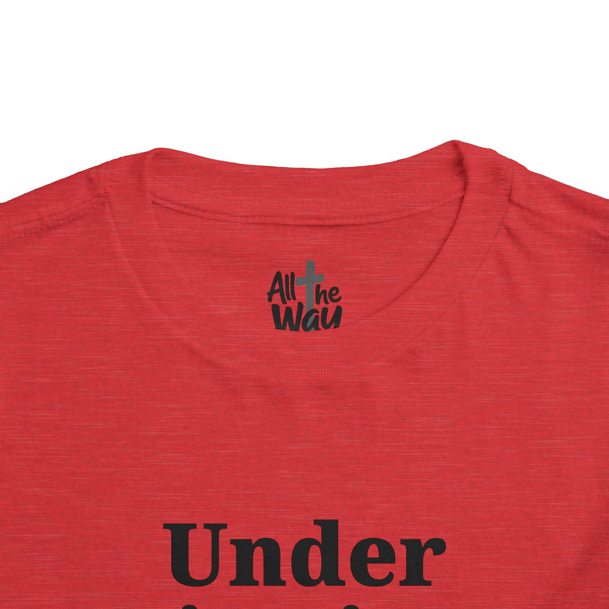 Toddler "Under His Wings" Psalm 91:4 Tee — Faith-Based Kids Shirt (Bella Canvas)
