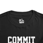 Toddler "Commit" Proverbs 16:3 Tee — Faith-Based Kids Shirt