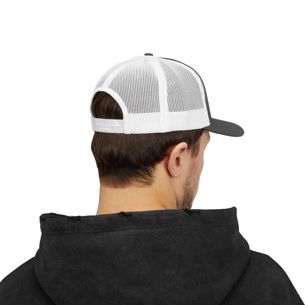 Snapback Trucker Cap — "COMMIT" Proverbs 16:3 Embroidered Christian Hat