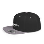 Snapback Hat — "FREE INDEED" John 8:36 Embroidered Flat-Bill Cap