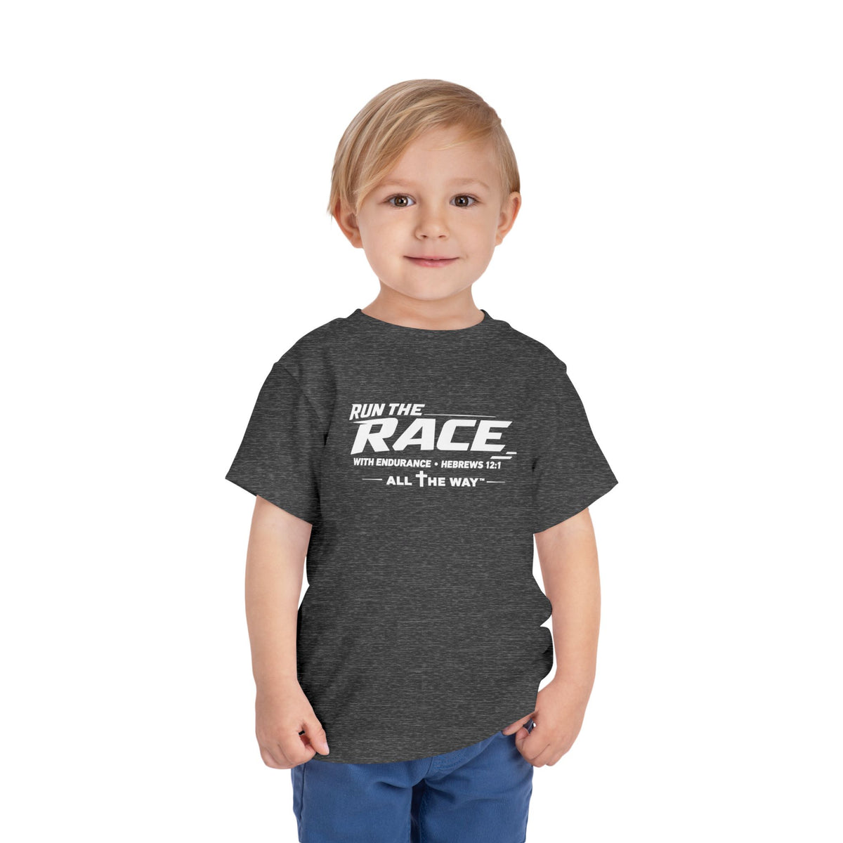 Toddler "Run the race" Hebrews 12:1