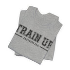 "Train Up" Proverbs 22:6 Tee — Christian Faith Inspirational T-Shirt (Bella+Canvas 3001)
