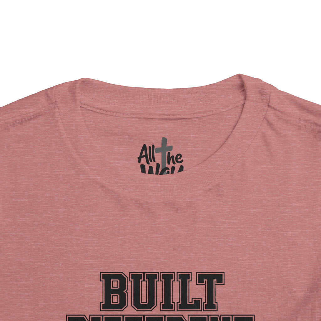 Toddler "Built Different"  Psalm 139:14 Tee — Faith-Based Kids Shirt