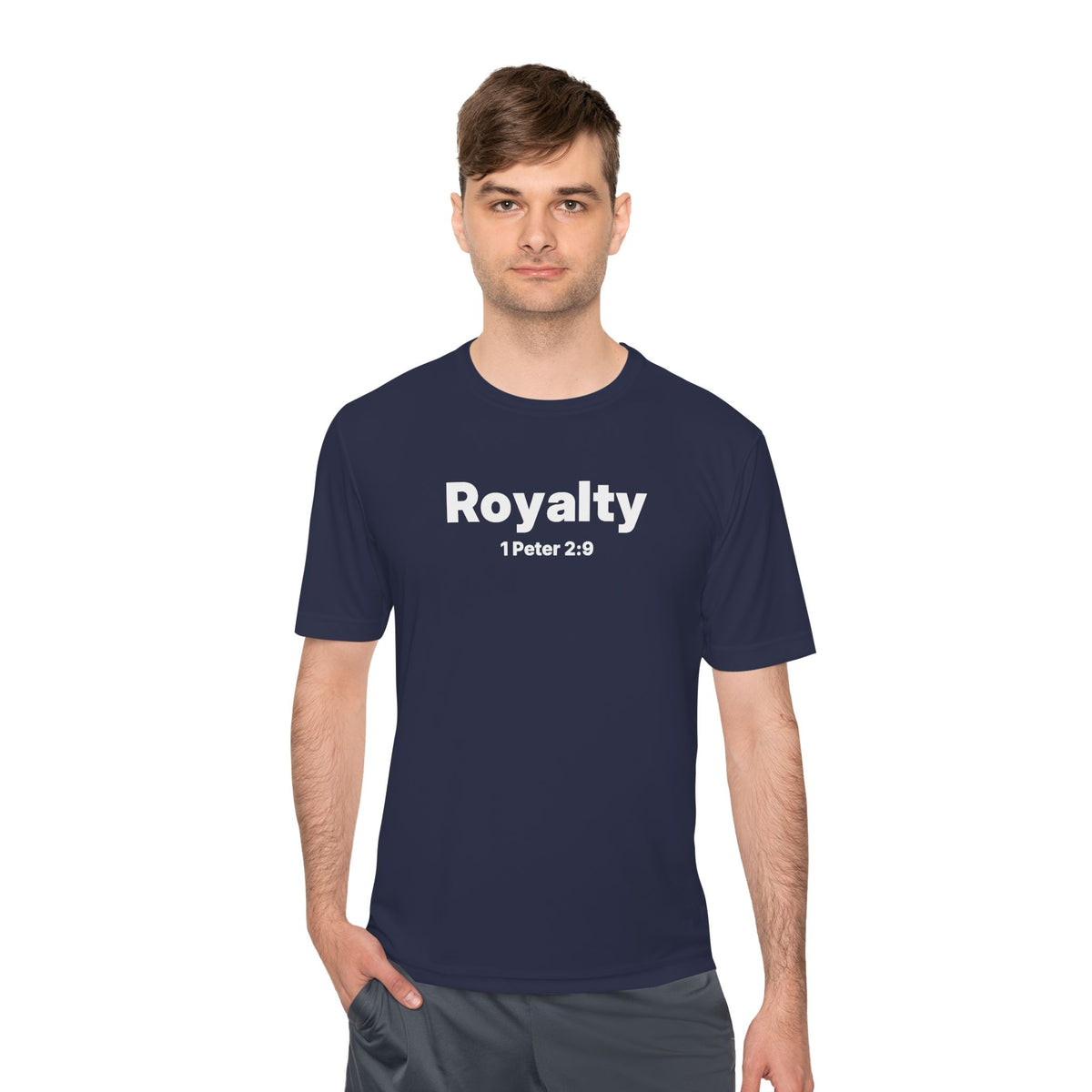 Moisture Wicking Tee "Royalty" 1 Peter 2:9 (Sport Tek)