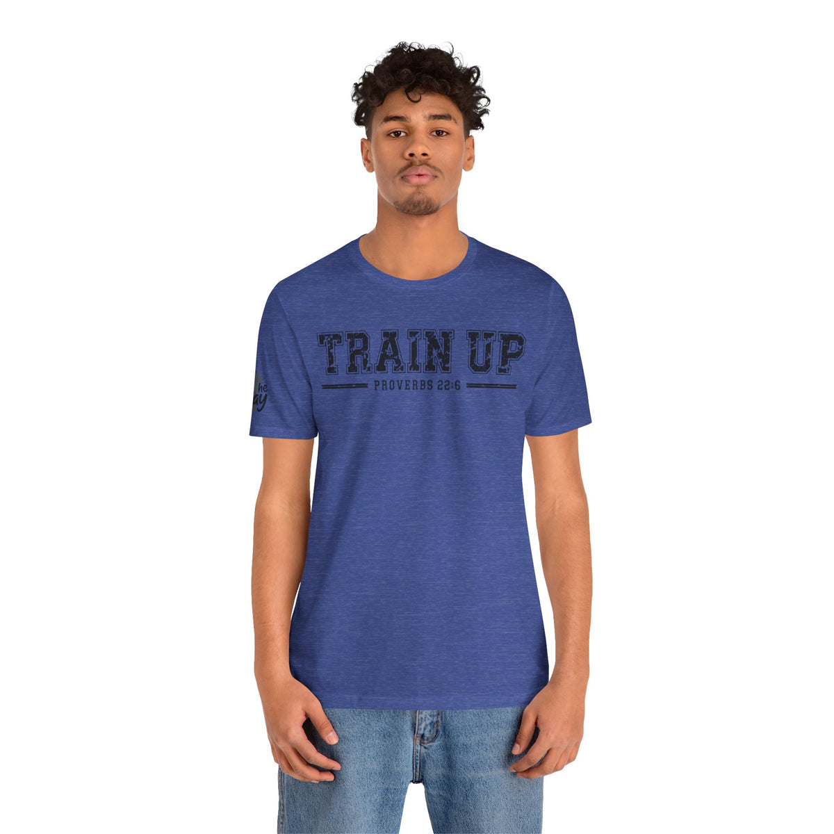"Train Up" Proverbs 22:6 Tee — Christian Faith Inspirational T-Shirt (Bella+Canvas 3001)