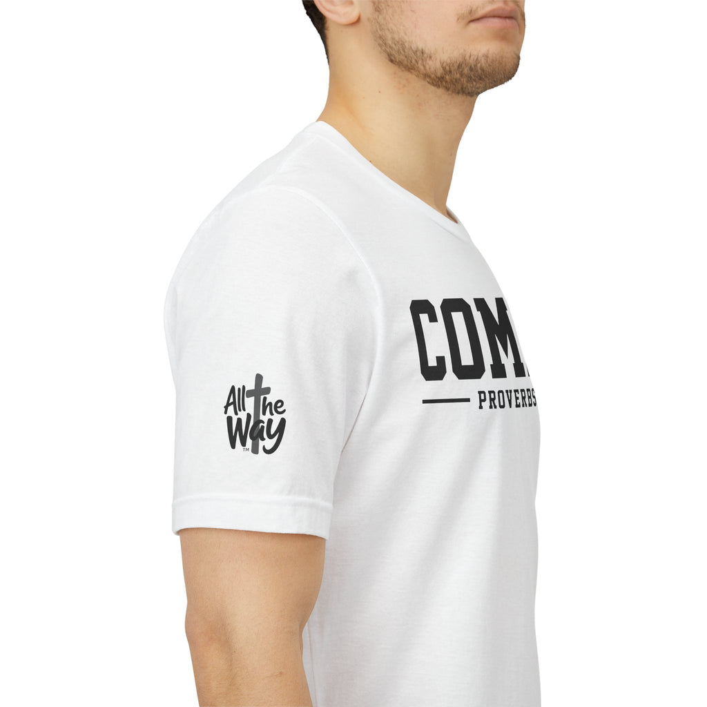 Commit Proverbs 16:3 Tee — Christian Faith Inspirational T-Shirt (Bella+Canvas 3001)