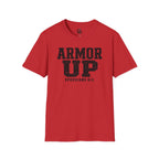 "Armor Up" Ephesians 6:11 T-Shirt — Christian Faith Tee (Gildan 64000)