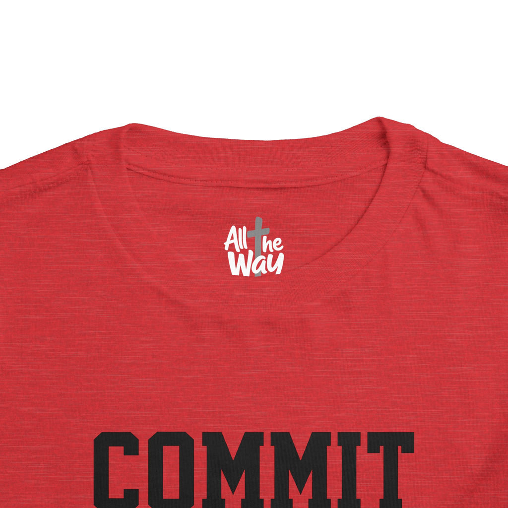 Toddler "Commit" Proverbs 16:3 Tee — Faith-Based Kids Shirt