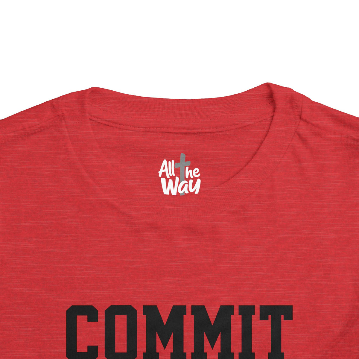 Toddler "Commit" Proverbs 16:3 Tee — Faith-Based Kids Shirt