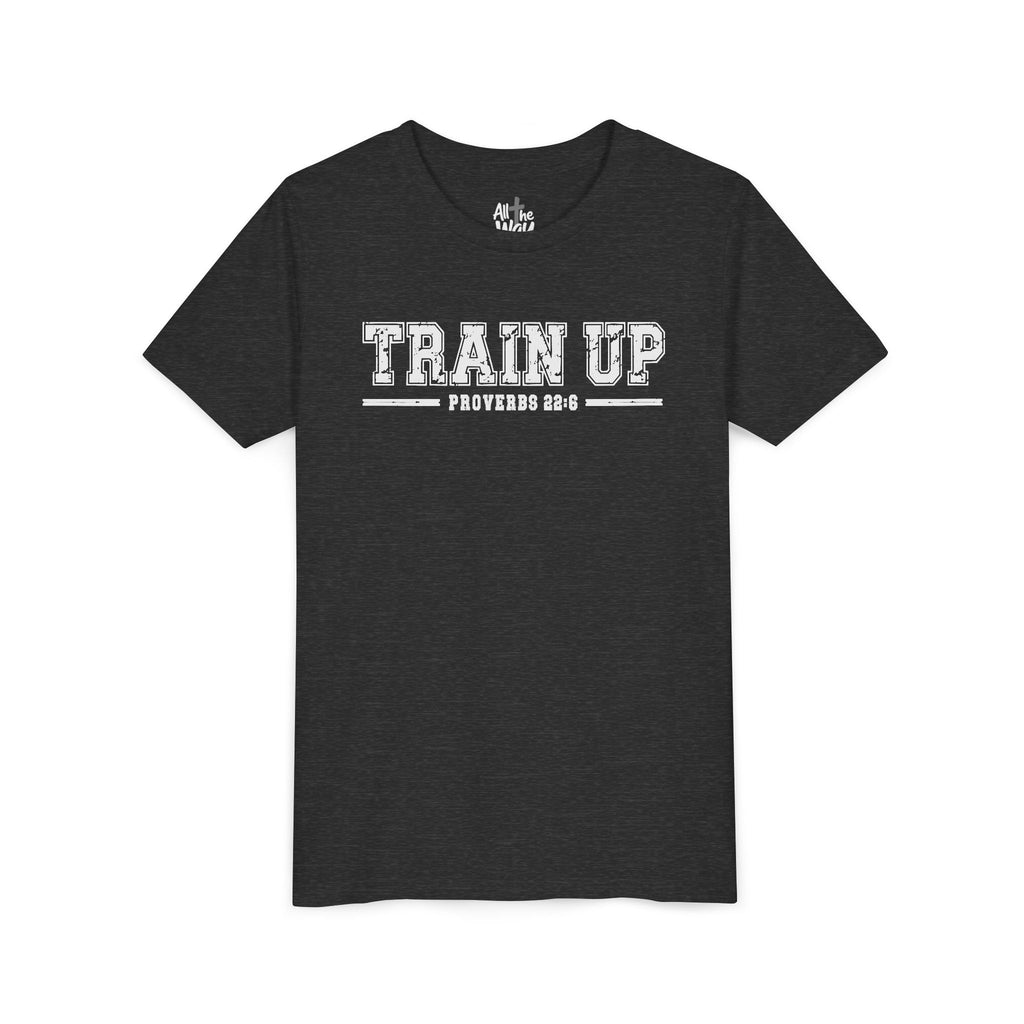 Youth Tee — "Train Up" Proverbs 22:6 Faith T‑Shirt (Bella Canva 3001Y)