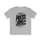 YOUTH "PRESS ON" Philippians 3:13–14 Tshirt (Gildan 64000y)